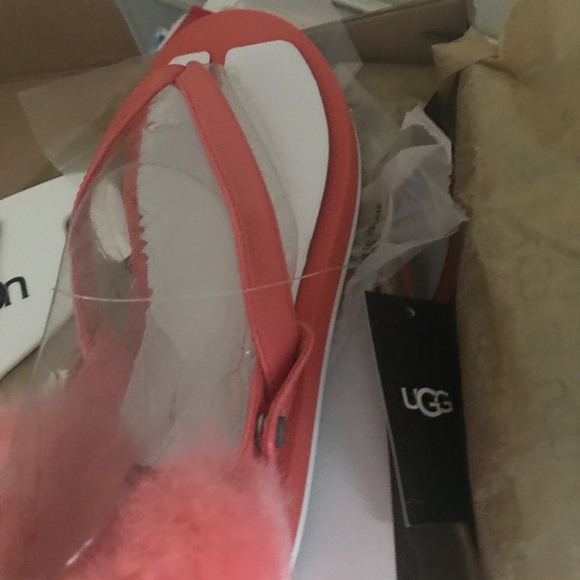 -UGG K Laalaa Genuine Lamb Fur Slingback Sandal - Picture 7 of 8